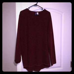 Red Grainy Sweater